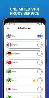 Shark VPN android App screenshot 4